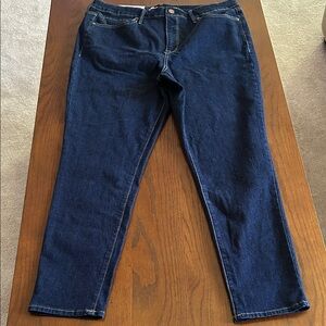 NWT Women’s Seven Skinny High Rise Dark Blue Denim Jeans - Size 16